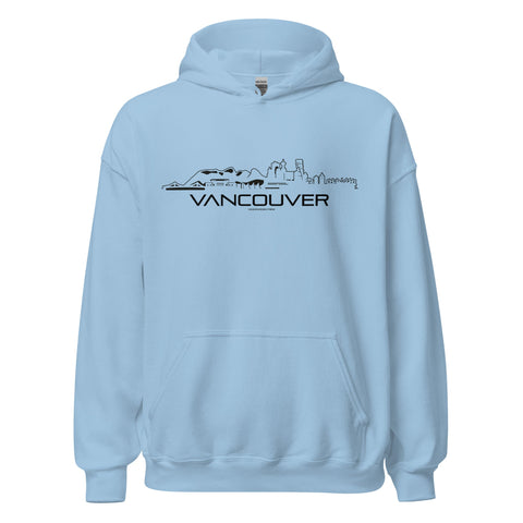 Hoodie Vancouver Light Blue S houten cadeau decoratie relatiegeschenk van WoodWideCities