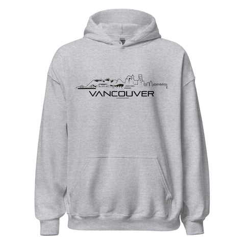 Hoodie Vancouver Sport Grey S houten cadeau decoratie relatiegeschenk van WoodWideCities