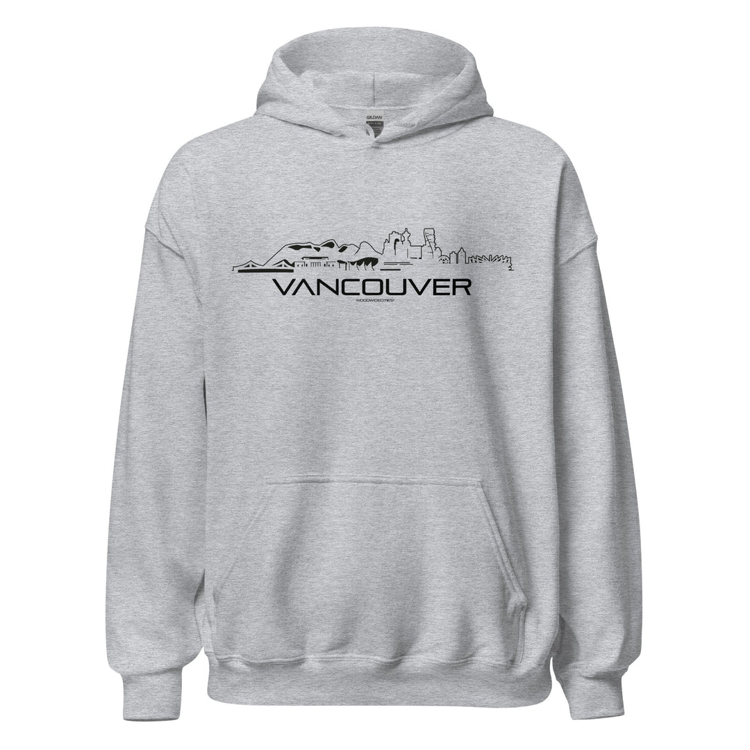 Hoodie Vancouver Sport Grey S houten cadeau decoratie relatiegeschenk van WoodWideCities
