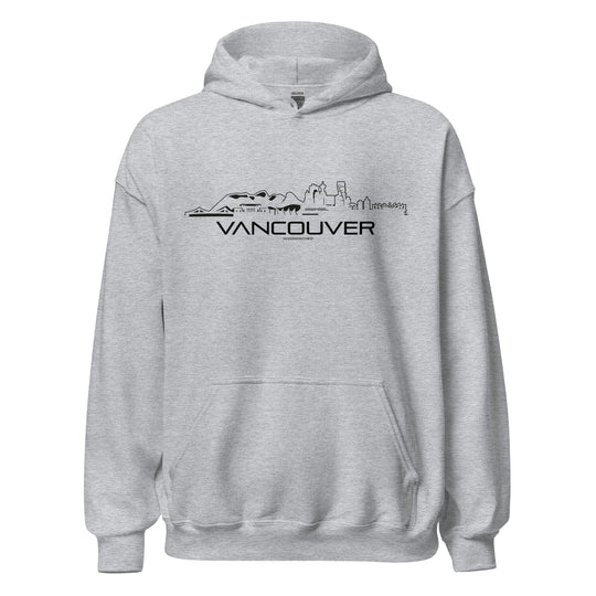 Hoodie Vancouver Sport Grey S houten cadeau decoratie relatiegeschenk van WoodWideCities