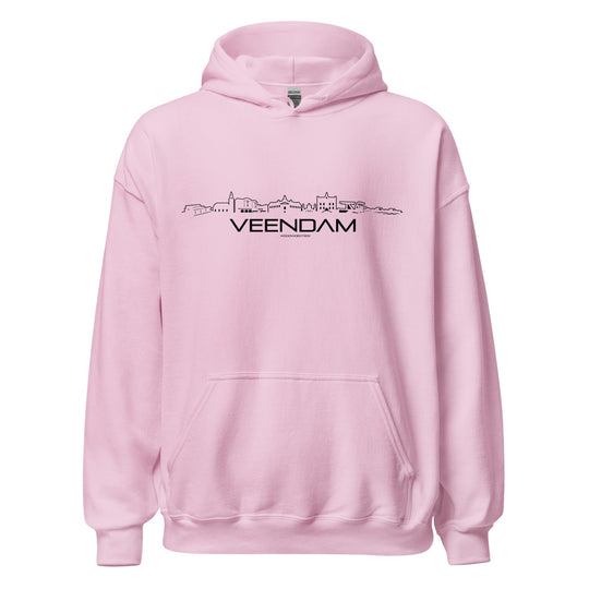 Hoodie Veendam Light Pink S houten cadeau decoratie relatiegeschenk van WoodWideCities