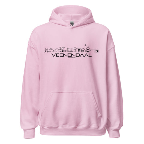 Hoodie Veenendaal Light Pink S houten cadeau decoratie relatiegeschenk van WoodWideCities