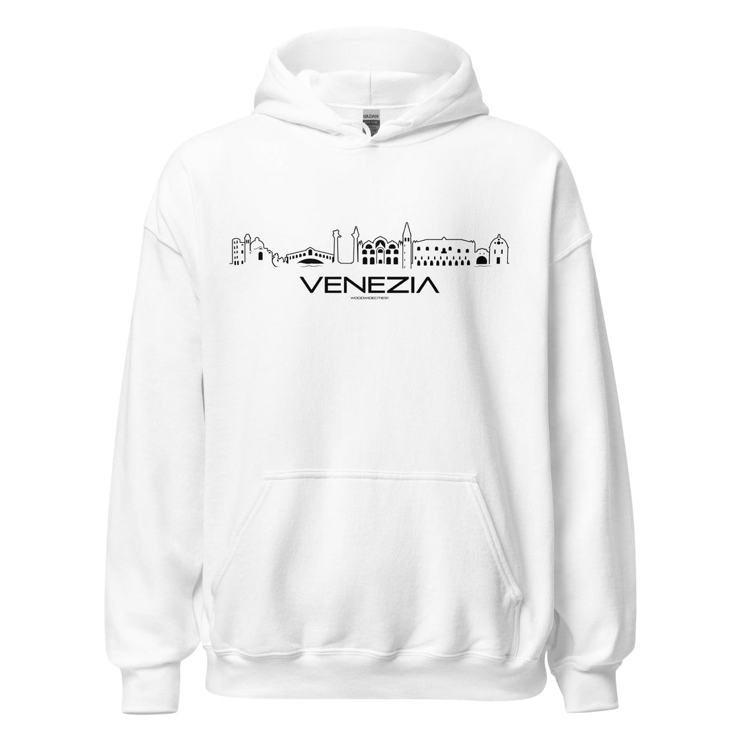 Hoodie Venezia White S houten cadeau decoratie relatiegeschenk van WoodWideCities