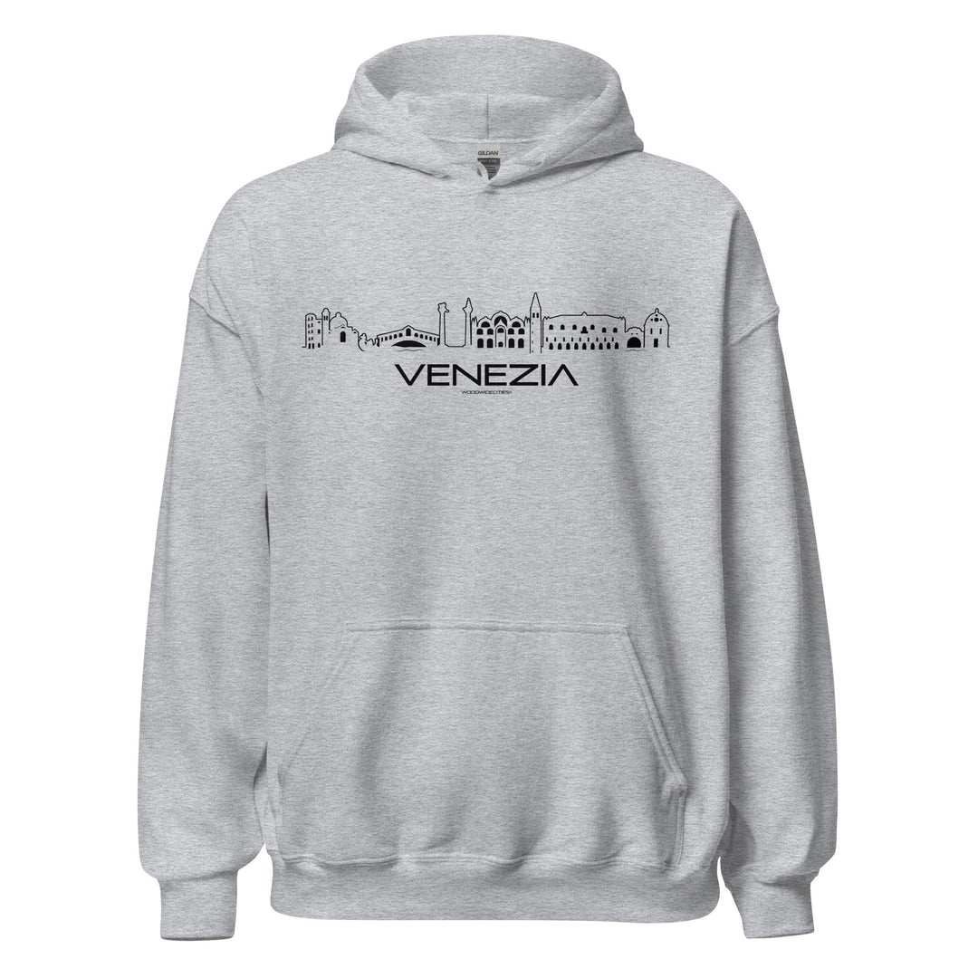 Hoodie Venezia Sport Grey S houten cadeau decoratie relatiegeschenk van WoodWideCities