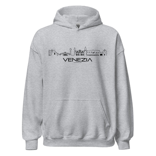 Hoodie Venezia Sport Grey S houten cadeau decoratie relatiegeschenk van WoodWideCities