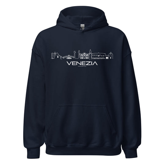 Hoodie Venezia Navy S houten cadeau decoratie relatiegeschenk van WoodWideCities