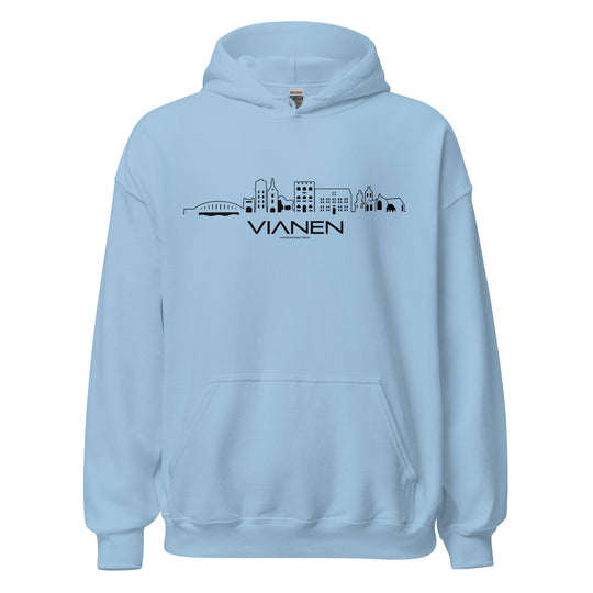 Hoodie Vianen Light Blue S houten cadeau decoratie relatiegeschenk van WoodWideCities