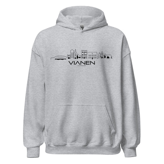 Hoodie Vianen Sport Grey S houten cadeau decoratie relatiegeschenk van WoodWideCities