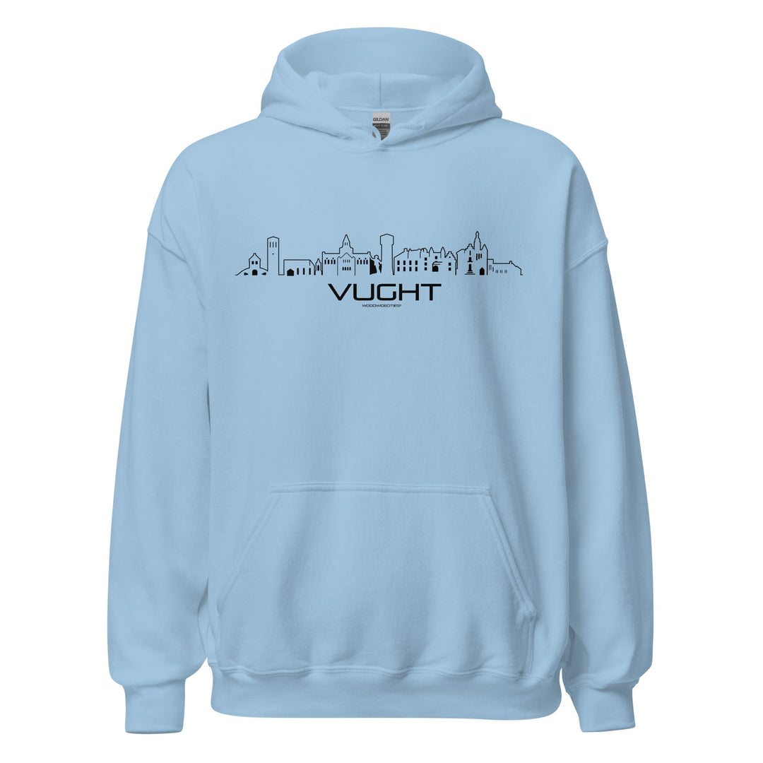 Hoodie Vught Light Blue S houten cadeau decoratie relatiegeschenk van WoodWideCities