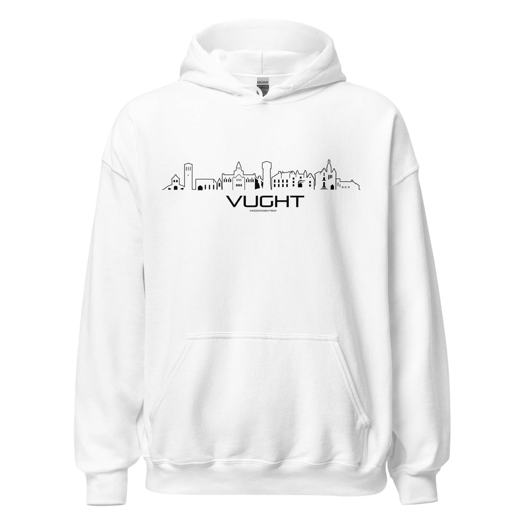 Hoodie Vught White S houten cadeau decoratie relatiegeschenk van WoodWideCities