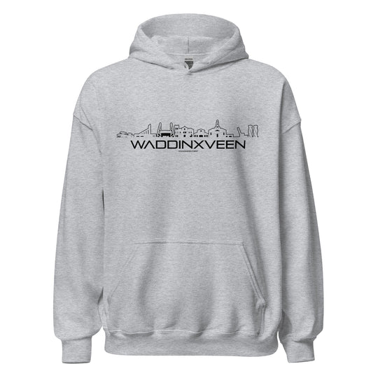 Hoodie Waddinxveen Sport Grey S houten cadeau decoratie relatiegeschenk van WoodWideCities