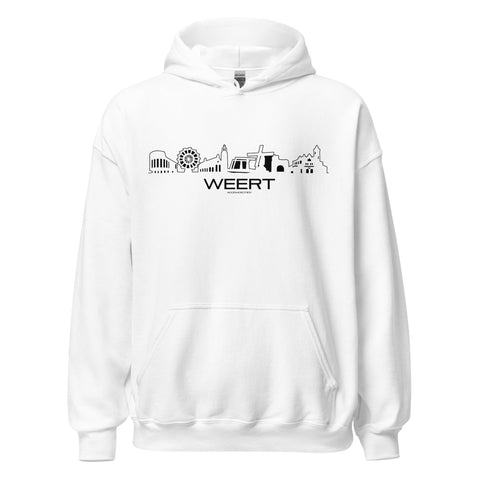 Hoodie Weert White S houten cadeau decoratie relatiegeschenk van WoodWideCities