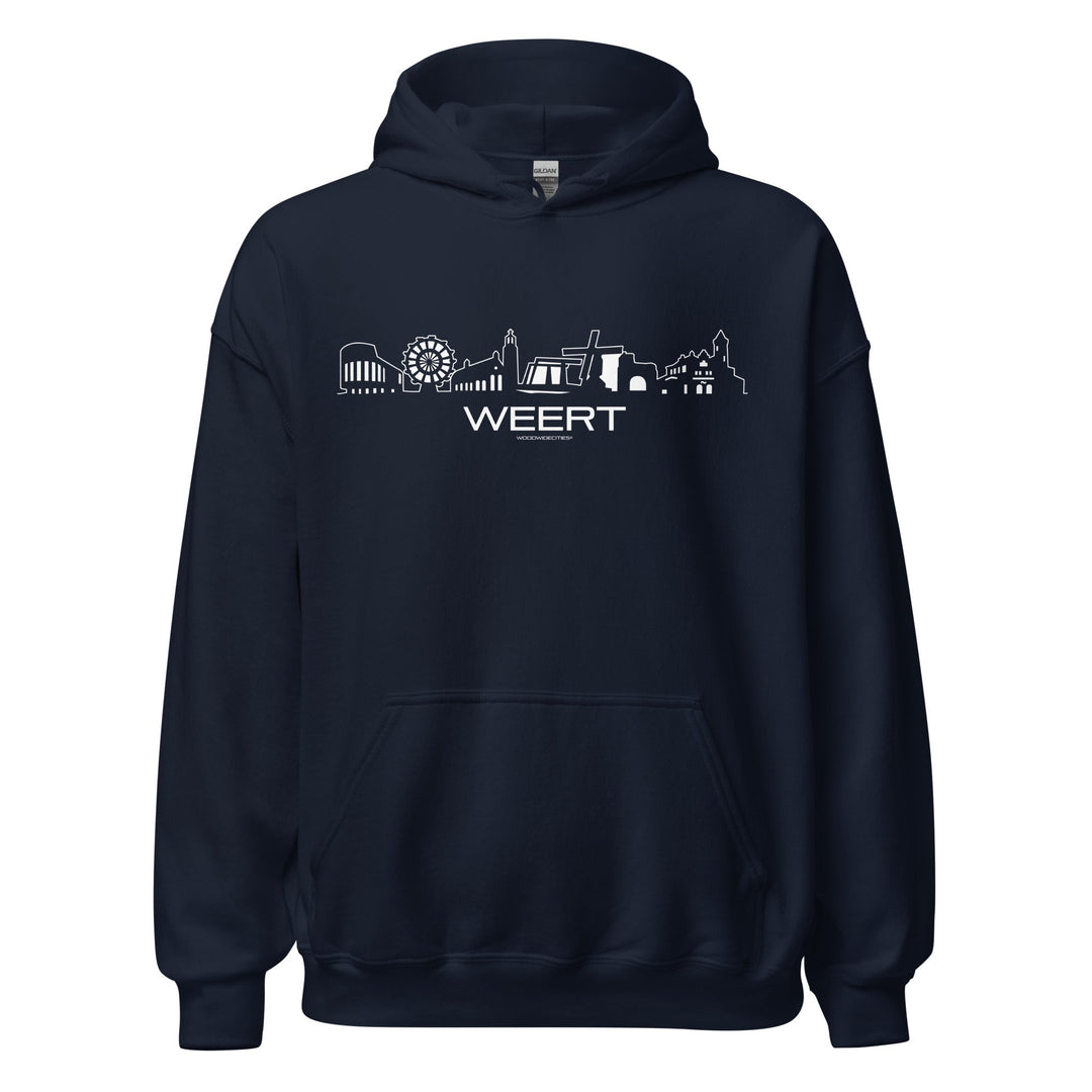 Hoodie Weert Navy S houten cadeau decoratie relatiegeschenk van WoodWideCities