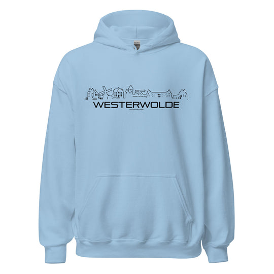 Hoodie Westerwolde Light Blue S houten cadeau decoratie relatiegeschenk van WoodWideCities