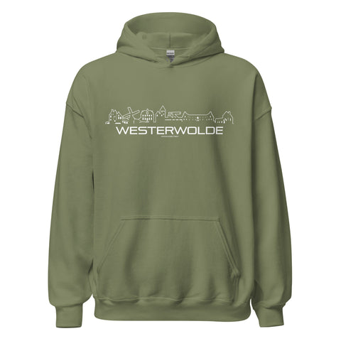 Hoodie Westerwolde Military Green S houten cadeau decoratie relatiegeschenk van WoodWideCities