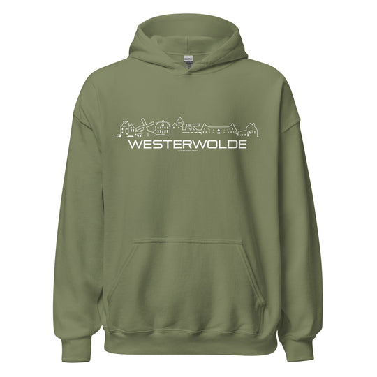 Hoodie Westerwolde Military Green S houten cadeau decoratie relatiegeschenk van WoodWideCities