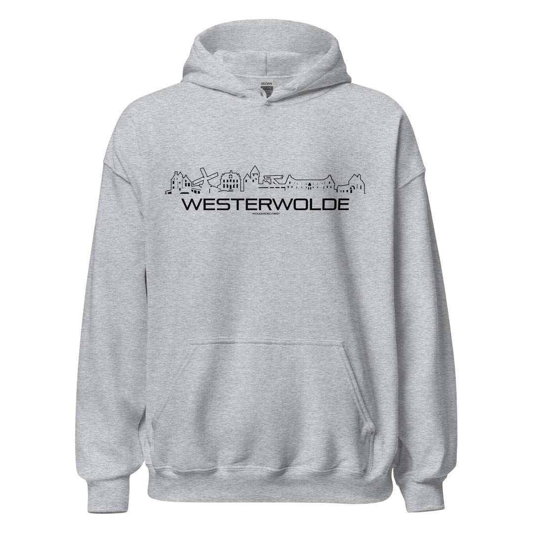Hoodie Westerwolde Sport Grey S houten cadeau decoratie relatiegeschenk van WoodWideCities