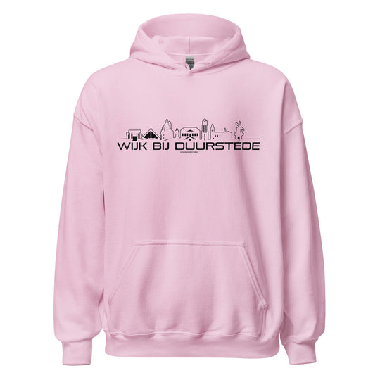 Hoodie Wijk bij Duurstede Light Pink S houten cadeau decoratie relatiegeschenk van WoodWideCities