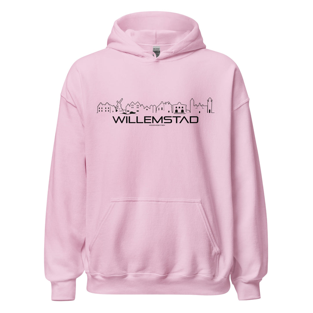 Hoodie Willemstad Light Pink S houten cadeau decoratie relatiegeschenk van WoodWideCities