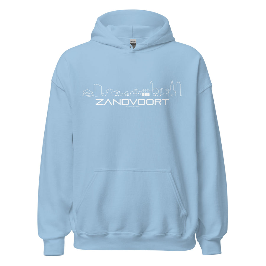 Hoodie Zandvoort Light Blue S houten cadeau decoratie relatiegeschenk van WoodWideCities