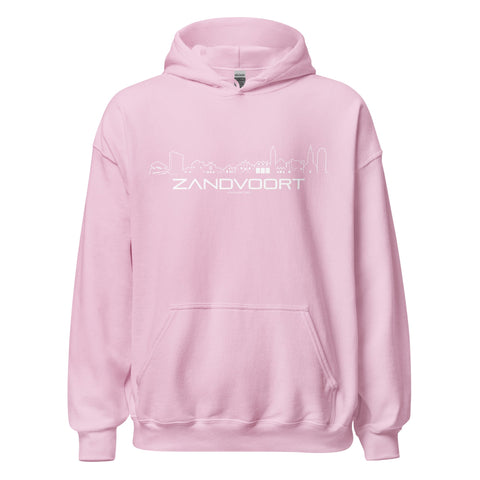 Hoodie Zandvoort Light Pink S houten cadeau decoratie relatiegeschenk van WoodWideCities