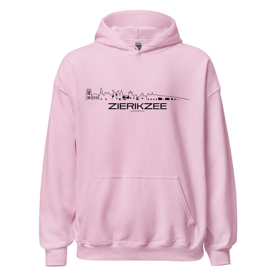 Hoodie Zierikzee Light Pink S houten cadeau decoratie relatiegeschenk van WoodWideCities