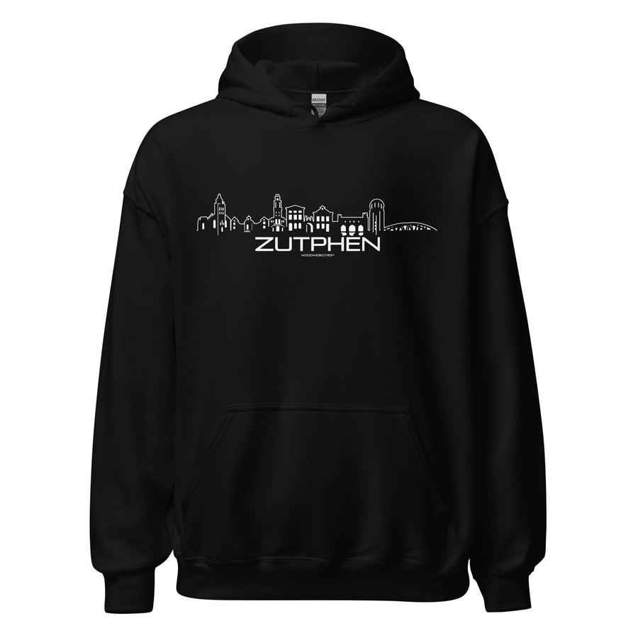 Hoodie Zutphen Black S houten cadeau decoratie relatiegeschenk van WoodWideCities