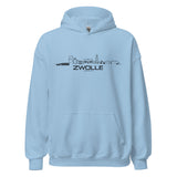 Hoodie Zwolle Light Blue S houten cadeau decoratie relatiegeschenk van WoodWideCities