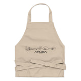 Keukenschort Aruba cadeau voor elke citylover decoratie relatiegeschenk van WoodWideCities