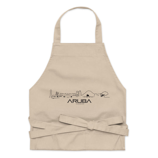 Keukenschort Aruba cadeau voor elke citylover decoratie relatiegeschenk van WoodWideCities