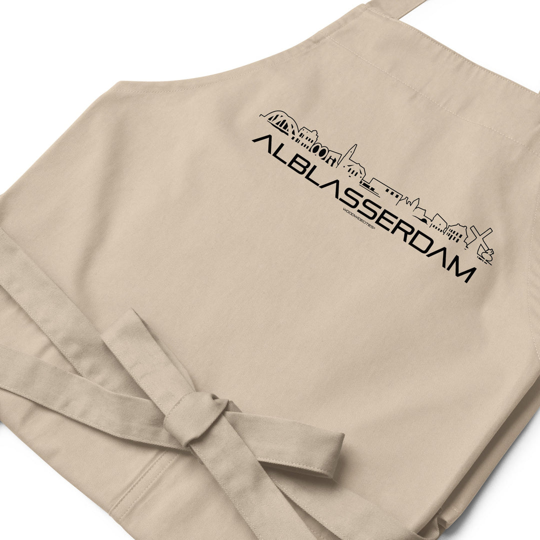 Keukenschort Eco Alblasserdam houten cadeau decoratie relatiegeschenk van WoodWideCities