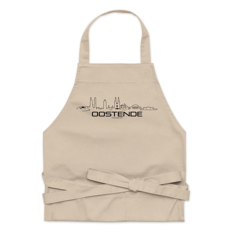 Keukenschort Eco Oostende houten cadeau decoratie relatiegeschenk van WoodWideCities