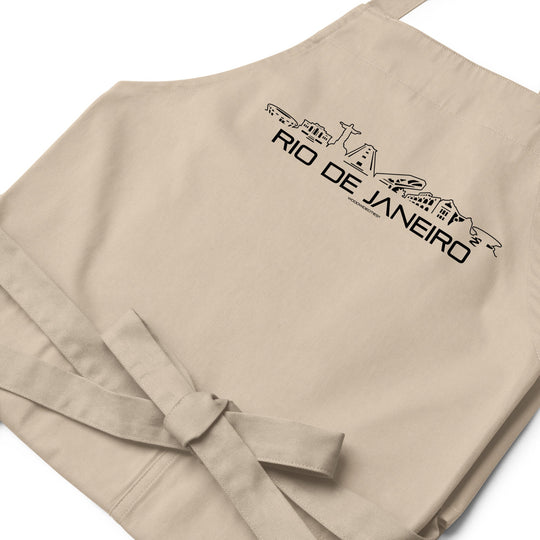 Keukenschort Eco Rio de Janeiro houten cadeau decoratie relatiegeschenk van WoodWideCities