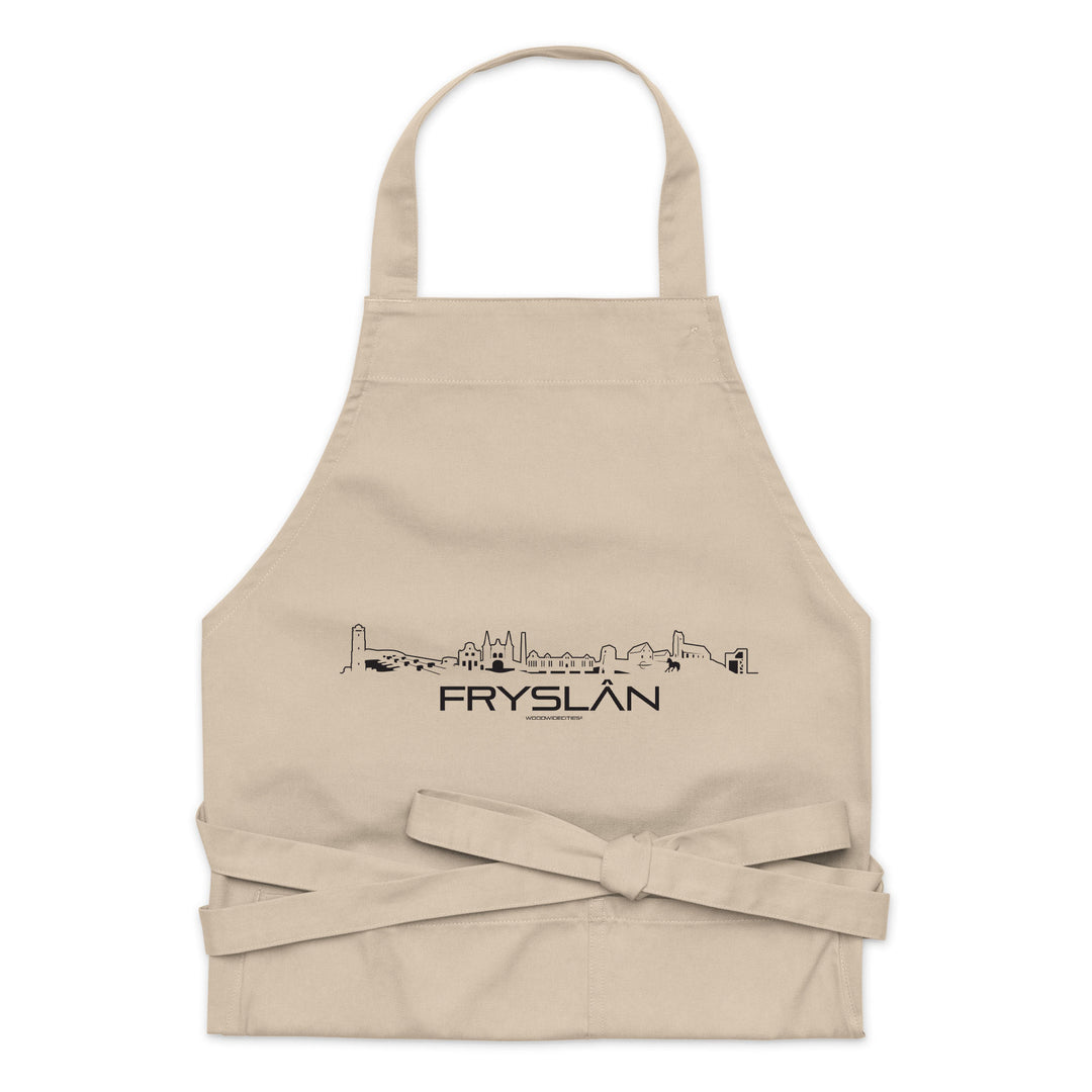 Keukenschort Fryslan cadeau voor elke citylover decoratie relatiegeschenk van WoodWideCities