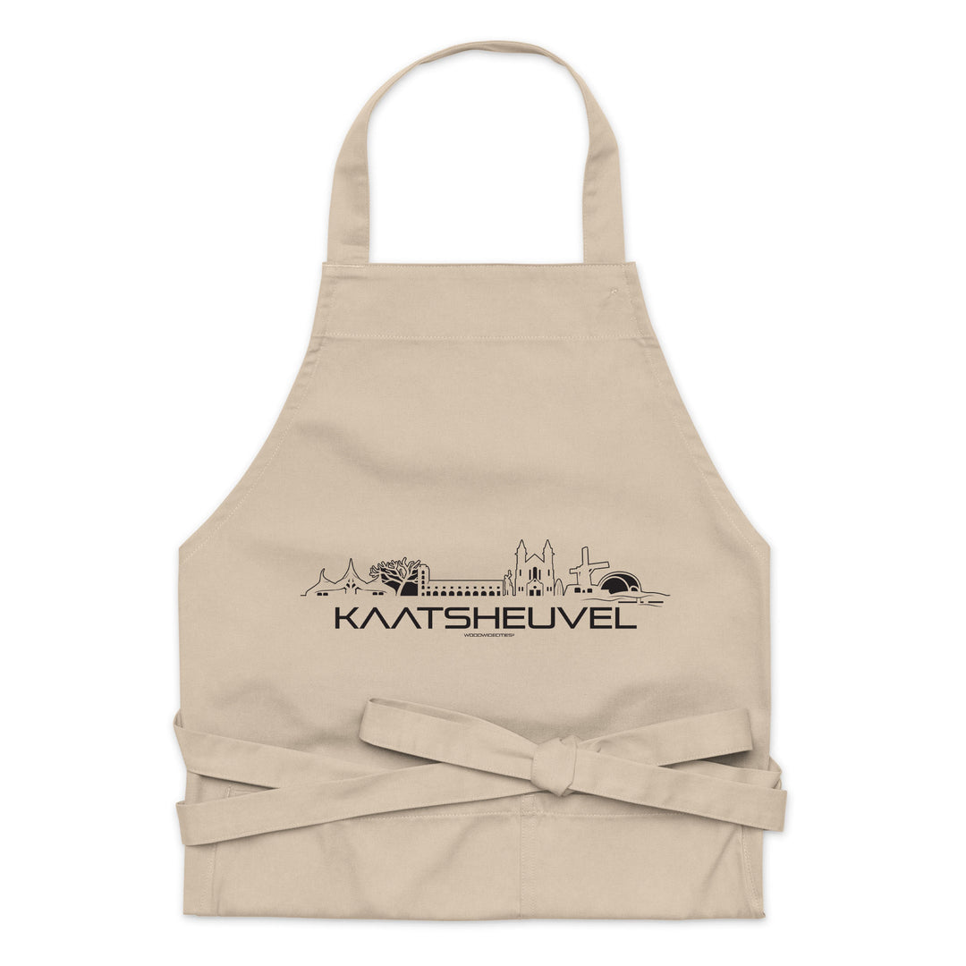 Keukenschort Kaatsheuvel cadeau voor elke citylover decoratie relatiegeschenk van WoodWideCities