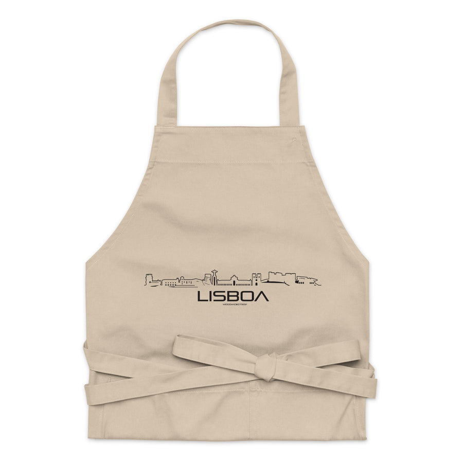 Keukenschort Lisboa cadeau voor elke citylover decoratie relatiegeschenk van WoodWideCities