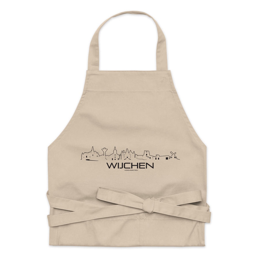 Keukenschort Wijchen cadeau voor elke citylover decoratie relatiegeschenk van WoodWideCities