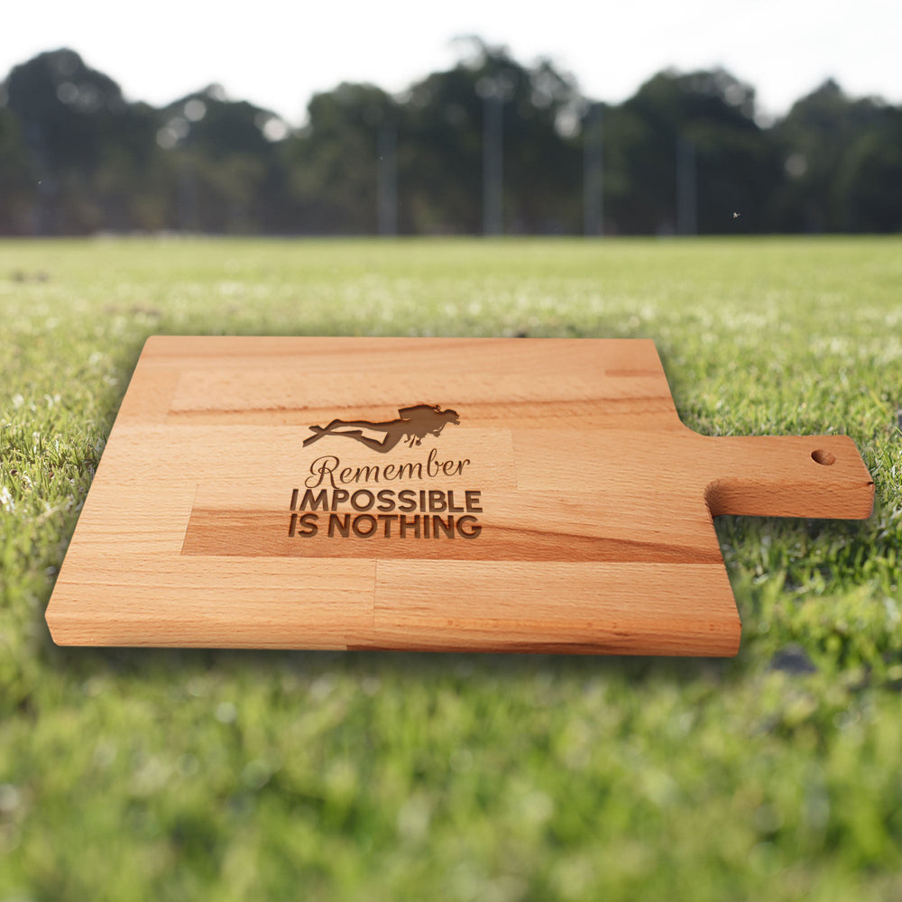 Serveerplank Duiken Remember Impossible Is Nothing