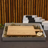 Serveerplank Gamen Eat Sleep Game Repeat houten cadeau decoratie relatiegeschenk van WoodWideCities