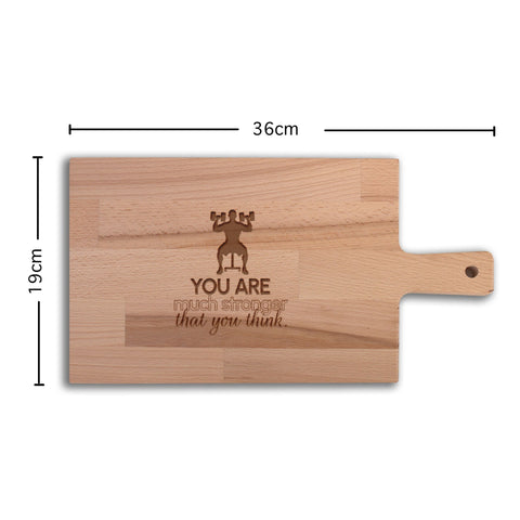 Serveerplank Gewichtheffen (Man) You Are Much Stronger Than You Think