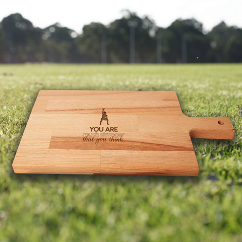 Serveerplank Gewichtheffen (Vrouw) You Are Much Stronger Than You Think