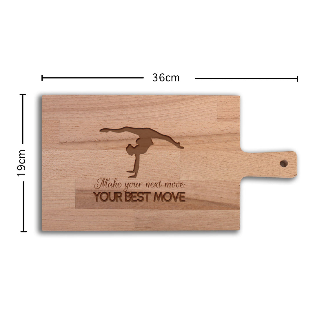 Serveerplank Gymnastiek (Vrouw) Make Your Next Move Your Best Move