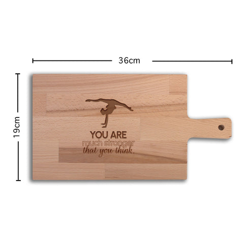 Serveerplank Gymnastiek (Vrouw) You Are Much Stronger Than You Think