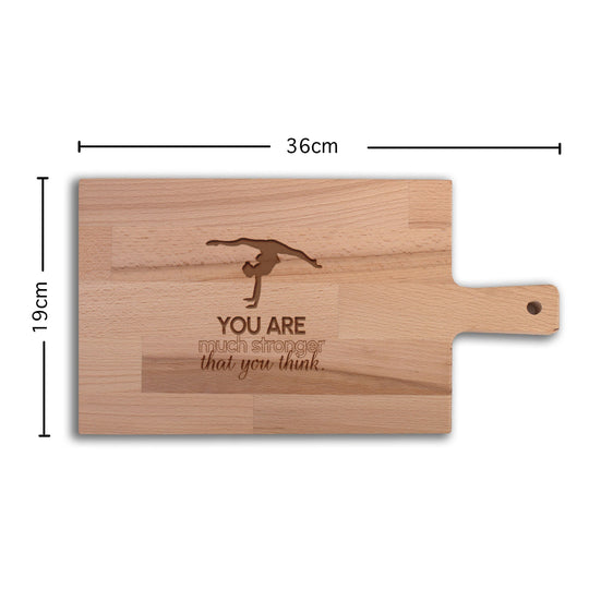 Serveerplank Gymnastiek (Vrouw) You Are Much Stronger Than You Think