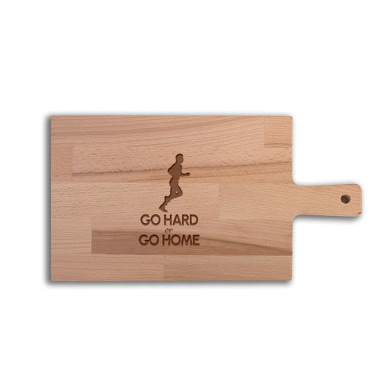 Serveerplank Hardlopen (Man) Go Hard or Go Home