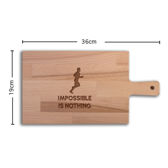Serveerplank Hardlopen (Man) Impossible Is Nothing