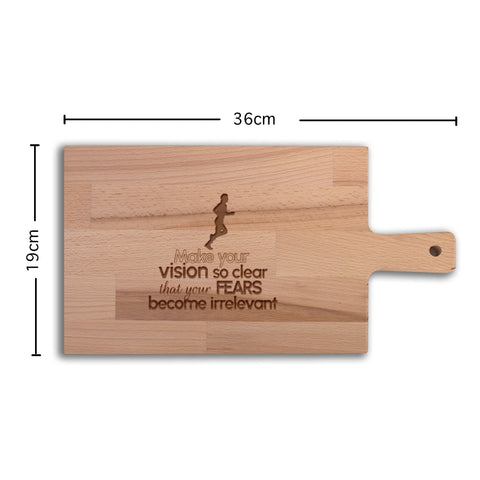 Serveerplank Hardlopen (Man) Make Your Vision So Clear That Your Fears Become Irrelevant