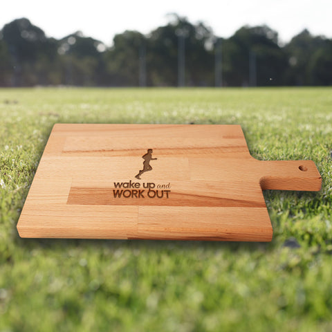 Serveerplank Hardlopen (Man) Wake Up and Work Out