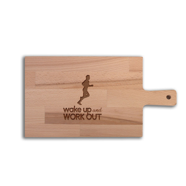 Serveerplank Hardlopen (Man) Wake Up and Work Out