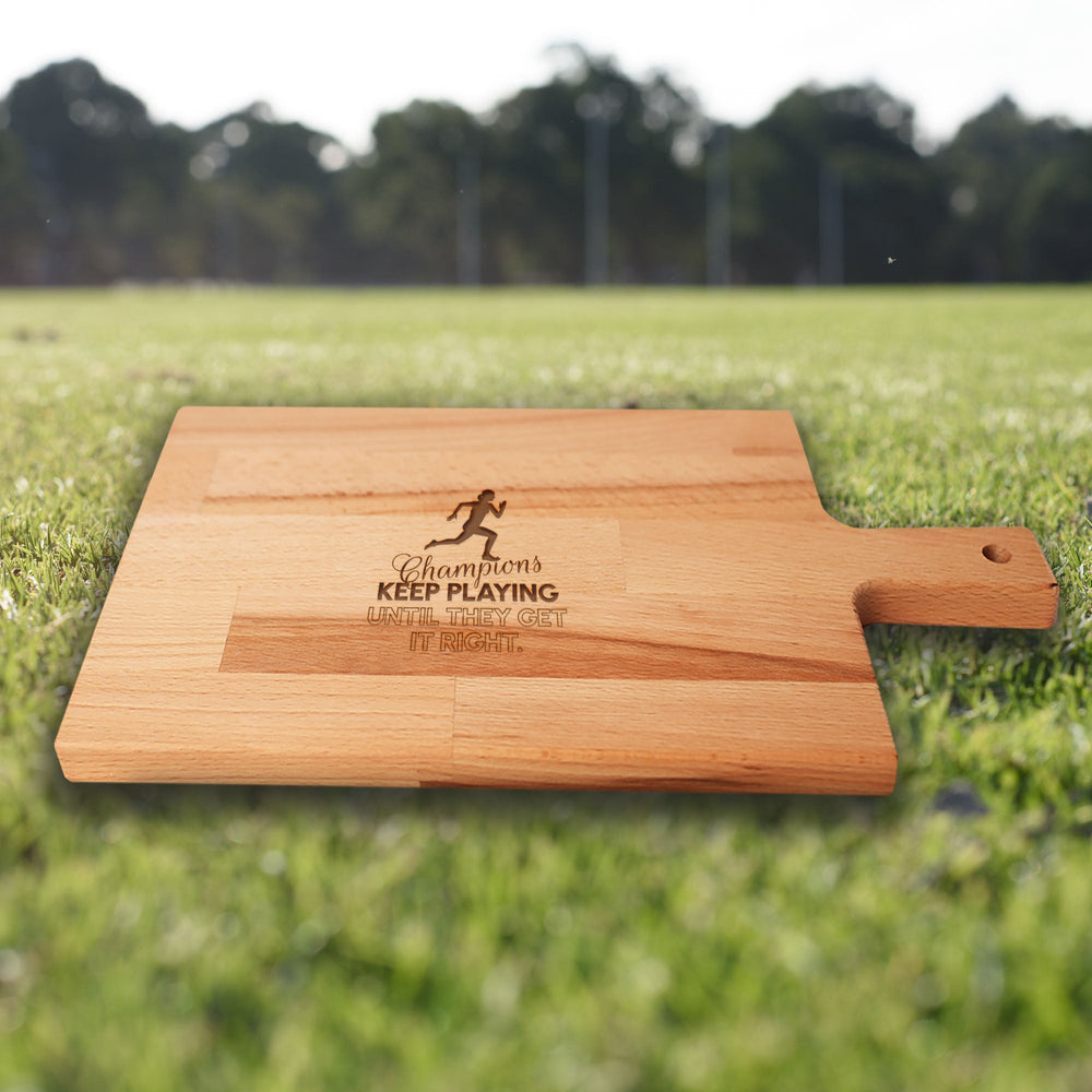 Serveerplank Hardlopen (Vrouw) Champions Keep Playing Until They Get It Right